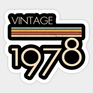 Vintage Classic 1978 Sticker